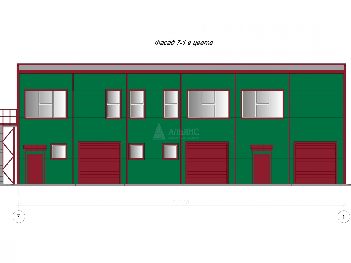 Планировка Офис из сэндвич-панелей -  фото 13