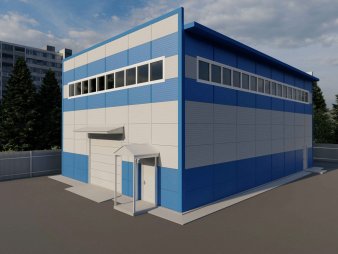 Склад из сэндвич-панелей