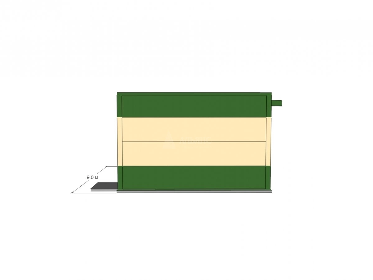 3D визуализация Павильон из сэндвич-панелей - фото 12