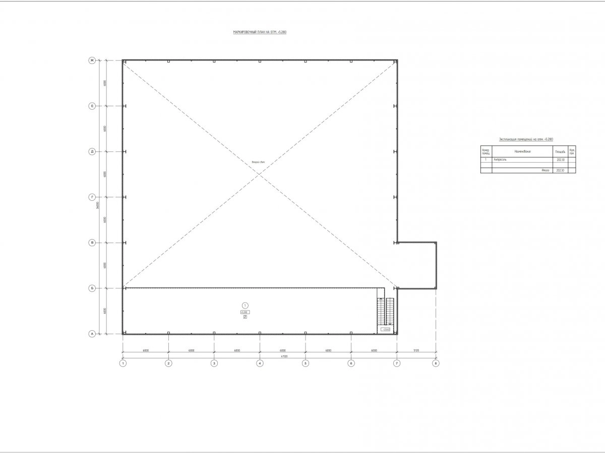 Планировка Склад из сэндвич панелей -  фото 2