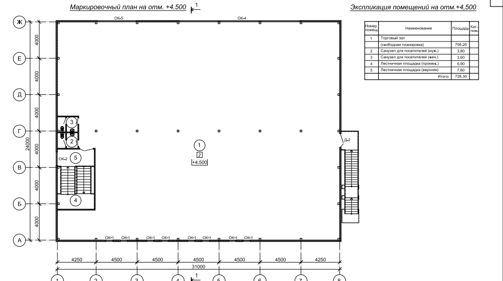 Планировка Торговый центр из сэндвич-панелей -  фото 2