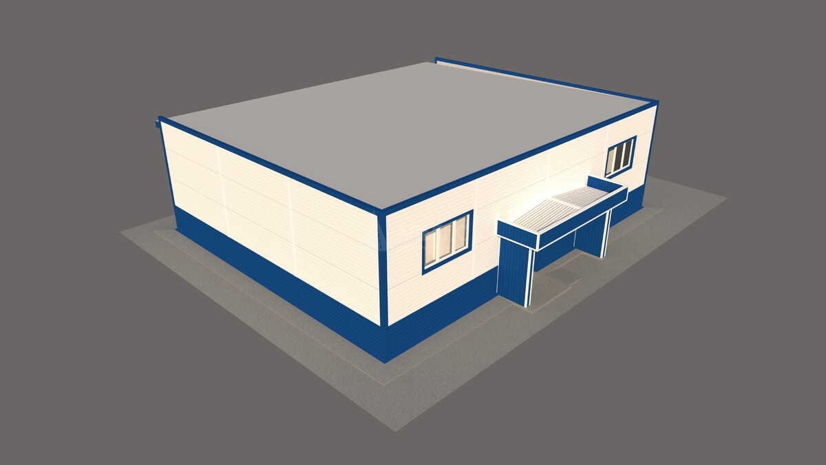 3D визуализация Магазин из сэндвич-панелей - фото 14