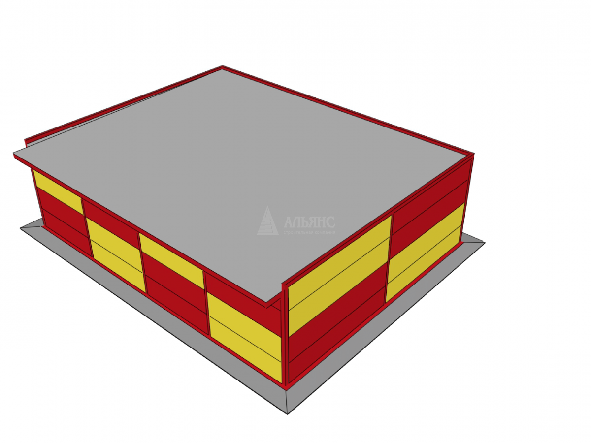 3D визуализация Магазин из сэндвич-панелей - фото 16